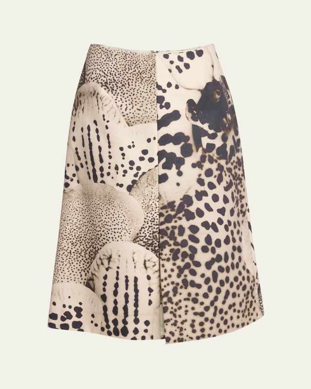 Sheraz Printed Midi Skirt